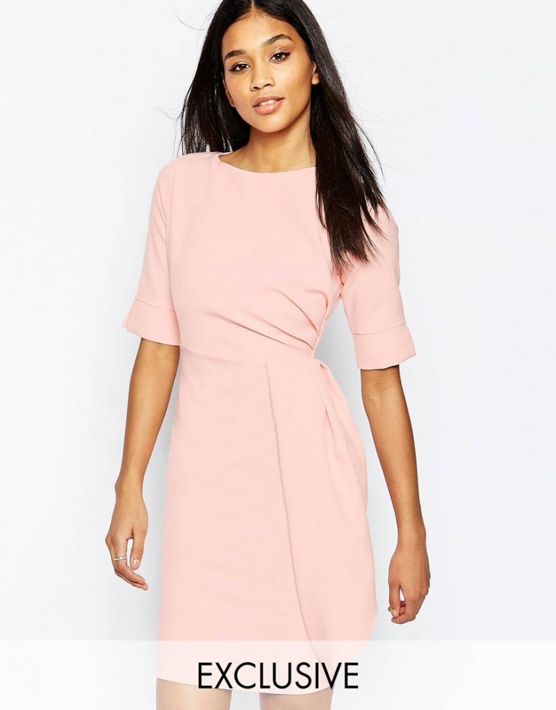 ASOS Pink Wrap Dress